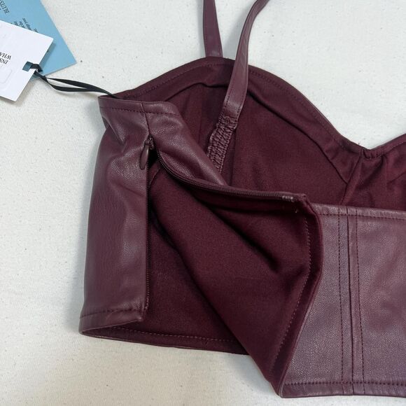 Target Women's Red and Brown Crop-top - Picture 4 of 4